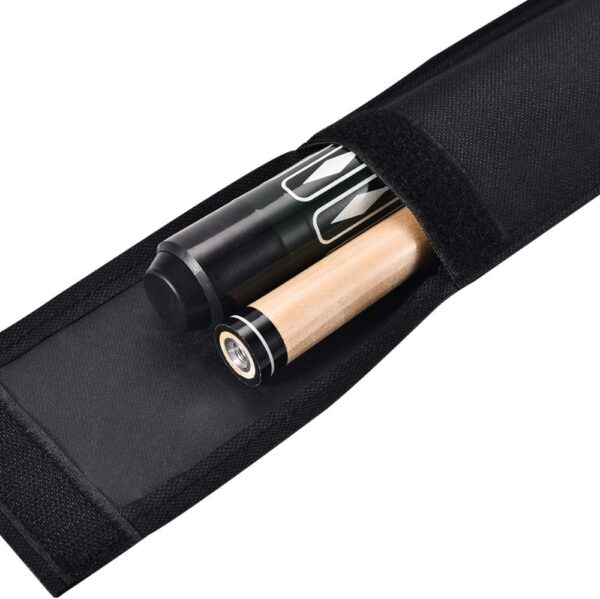 2PCS Billiard Pool Cue Stick Carrying Case Bag for 1/2 Billiard Cue Stick,32 Inches Long Pool Cue Stick Storage Carrying Bag Black (2PCS Fabric). - Image 4