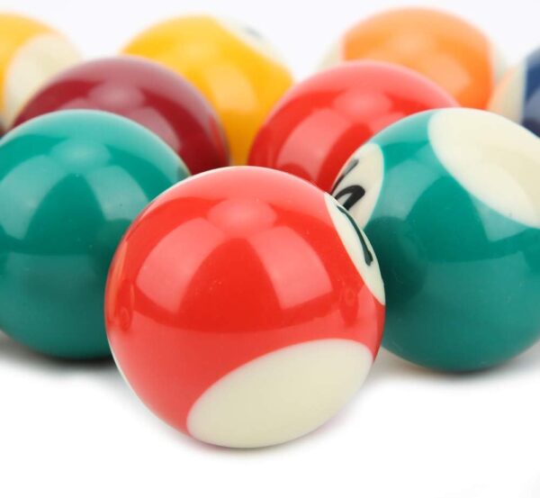 Mini Pool Balls，Small Size Billiard Table Ball Set American Style Pool Cue Balls Complete 16 Professional Billiards Resin Full Toy kit Accessories 1.5in Replacement Family Game Sports Children Kids - Image 6