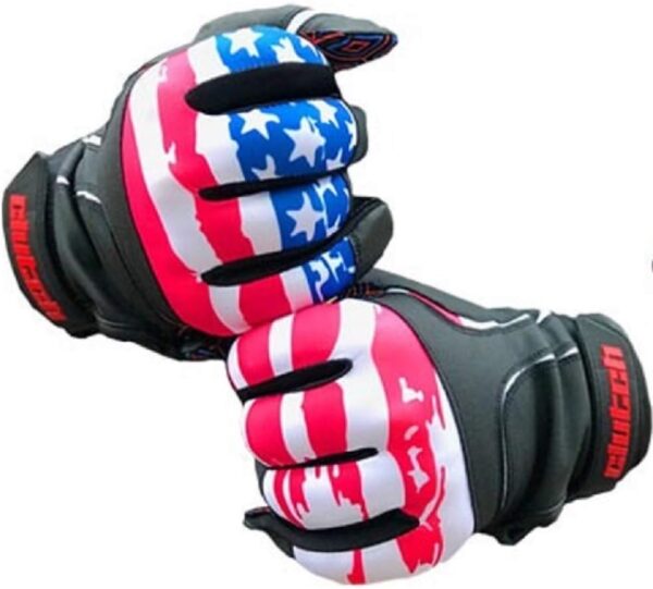 Clutch Sports Apparel American Flag Baseball and Softball Batting Gloves - Super Grip Finger Fit for Adult, Youth - Performance Mesh & Perforated Sheep Skin Palm - Image 2