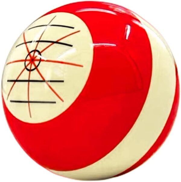 Training Billiards Cue Ball Practice Training Artifact, Used in American Billiards Eight Balls, Billiard Accessories Practice Balls with Standard Lines - Image 3