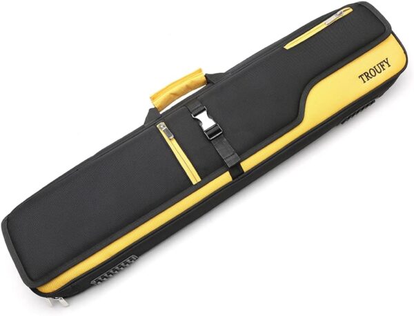 Backpack 4x4 Pool Cue Case Yellow for Carrying 4 Pool Cue Sticks,Pool Queue Case - Image 2