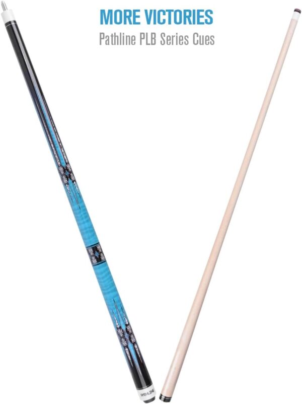 Pool Cue Stick - Large Pattern Design 58" Maple 13mm Tip Billiard Pool Stick - Image 5