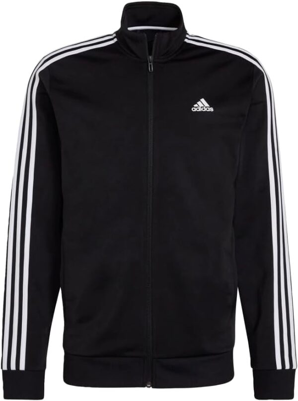 adidas Men's Essentials Warm-Up 3-Stripes Track Top - Image 9