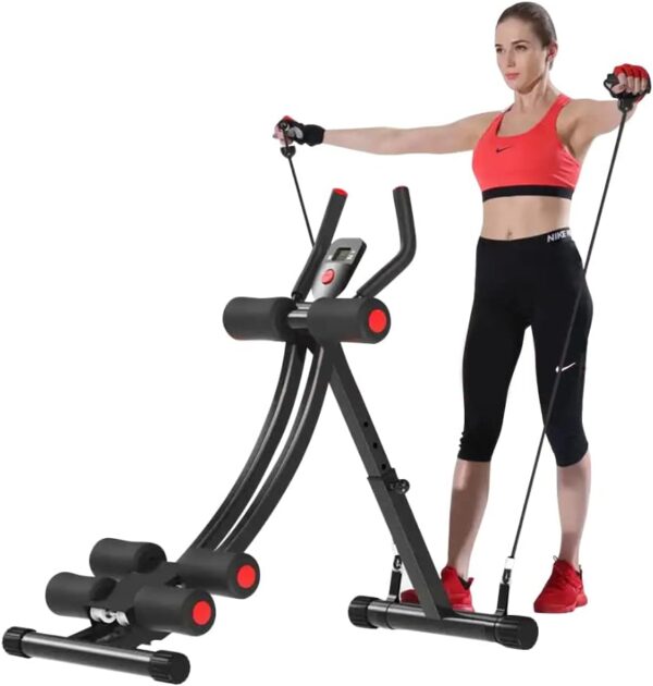 Fitlaya Fitness Core & Abdominal Trainers AB Workout Machine Home Gym Strength Training Ab Cruncher Foldable Fitness Equipment - Image 4