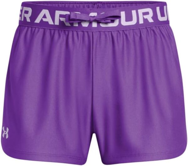 Under Armour Girls' Play Up Solid Shorts - Image 2