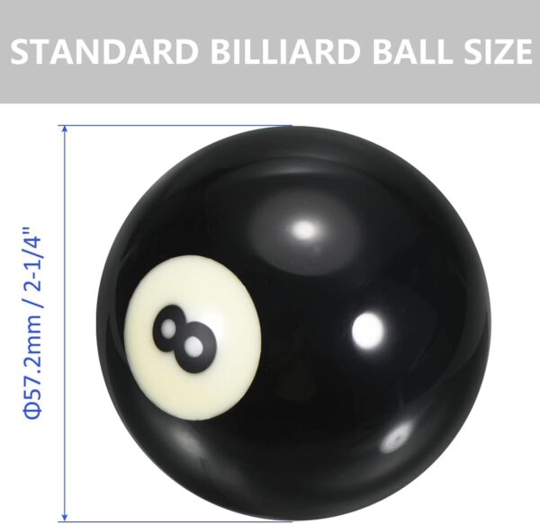 Billiard Balls Set - 16 Professional Pool Balls Billiard Balls Kit, Regulation Size, Apply to Pool Table Accessories (2-1/4", 57.2mm) - Image 4