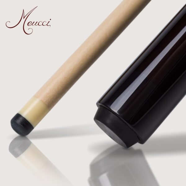 Meucci Pool Cues - Sneaky Pete Pool Cue, Black - Elegant Maple and Ebony-Colored 19oz Pool Cue with Low Deflection Shaft, Balanced Design/Feel, High End Pool Sticks for Adults, Amateur, Pro Players - Image 6