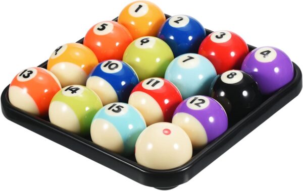 Billiard Balls Set - 16 Professional Pool Balls Billiard Balls Kit, Regulation Size, Apply to Pool Table Accessories (2-1/4", 57.2mm) - Image 2