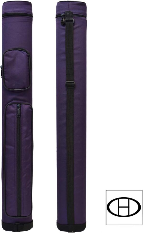 2x2 Hard Oval Pool Cue Billiard Stick Carrying Case (Several Colors Available) - Image 2