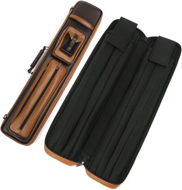 High Capacity 4x8/4x4 Pool Cue Case with Backpack Straps for 4 Butts 8 Shafts /4B4S Billiard Cue Sticks - Image 6