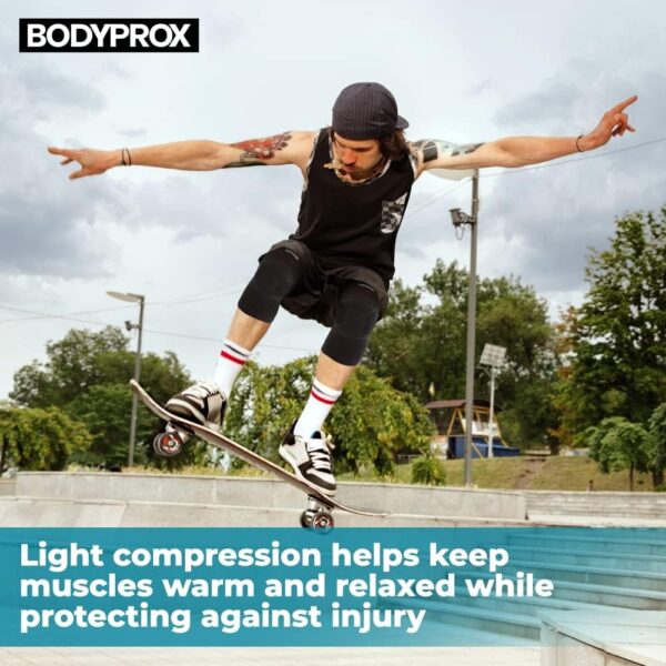 Bodyprox Protective Knee Pads, Thick Sponge Anti-slip, Collision Avoidance Knee Sleeve - Image 7