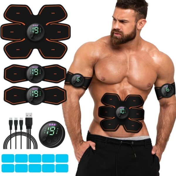 cepignoly Joinpital ABS Stimulator Workout Equipment, Ab Machine USB Rechargeable Gear for Abdomen/Arm/Leg, Strength Training Equipment for Men and Women - Image 2