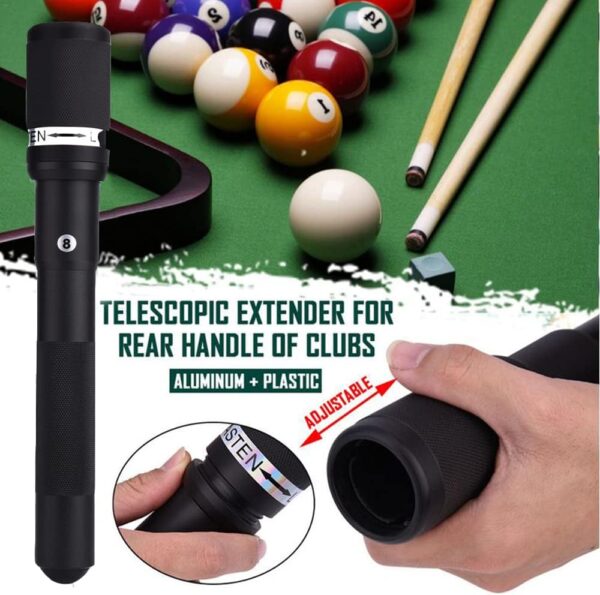 Watris Veiyi 12.6inch Pool Cue Extender, Billiard Cue Sticks, Telescopic Pool Stick, Aluminium Alloy Billiard Accessories Extender - Image 4