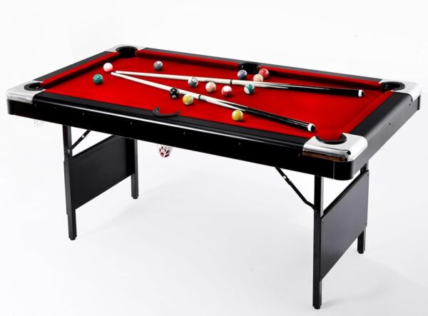 6 or 7 Ft Billiards Table, Portable Pool Table with Easy Folding for Storage, Pool Tables for Full Size with Billiard Complete Set of Accessories for Family Game Room, Basements or Garage - Image 9