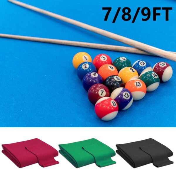 Worsted Blend Billiard Cloth Pool Table Felt Fast Speed for 7' 8' 9' Pool Table Pre Cut Bed & Rails - Image 8