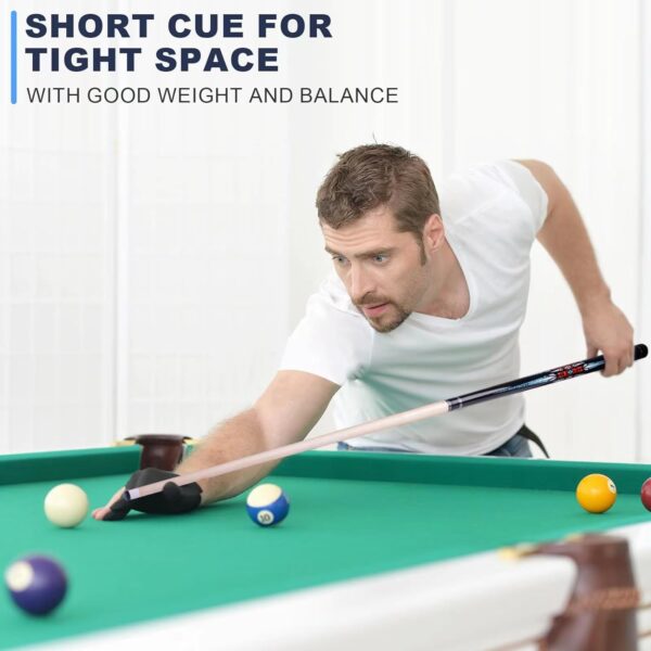 36”/42”/48” Canadian Maple Billiard Short Pool Cues for Tight Places - Image 5