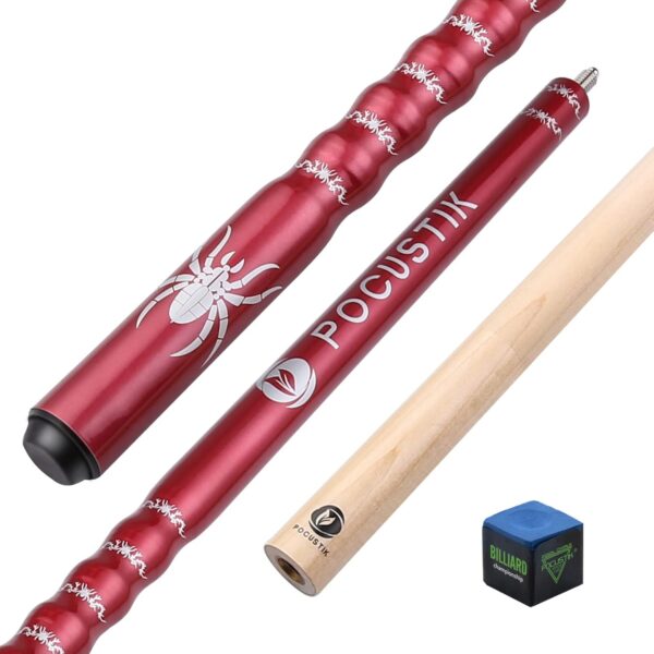 Pool Cues, Pool Stick 18/19/20/21 Oz, 58" 2-Piece Canadian Maple Billiard Cue Sticks for Adults, House Bar Ergonomic Billiards Table Poolstick for Men Women -Black Red Blue Purple - Image 2