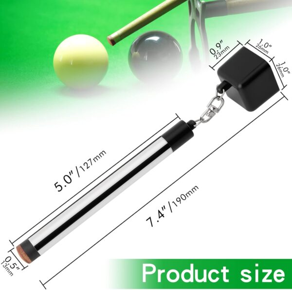 2 in 1 Portable Pick Pocket Chalk Cover Tip Pricker Prep Tool, Billiard Cue Snooker Accessory,Billiard Pool Stick Chalk Holder(3 Models availaba) - Image 5