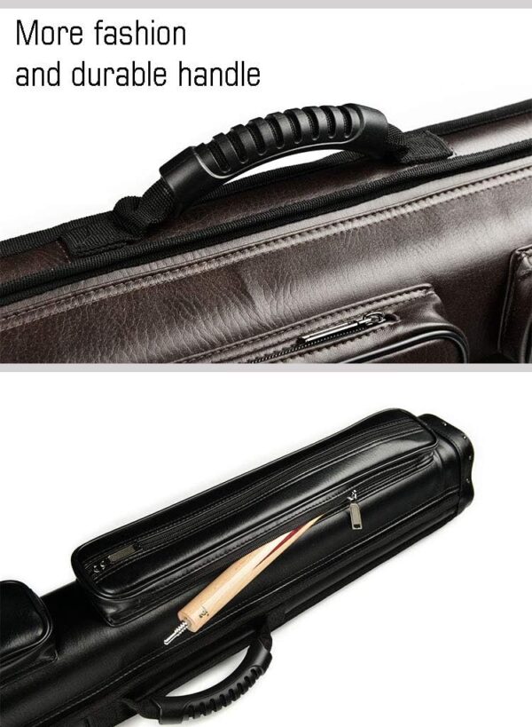 Gator 2020 New J&J Black Cue case Leatherette 3x5 Pool Cue Case Hold 3 Butts 5 Shafts I-62605A - Image 2