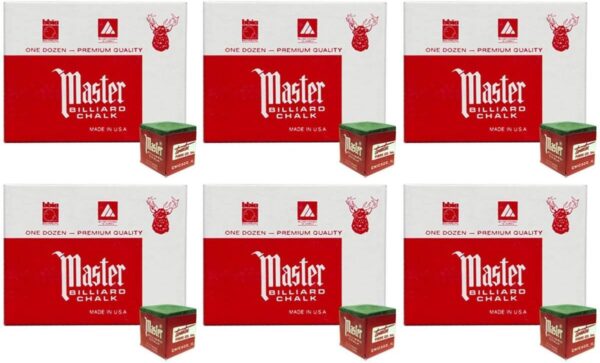 Masters Spruce Billiard Chalk - 6 dozen by Master - Image 2