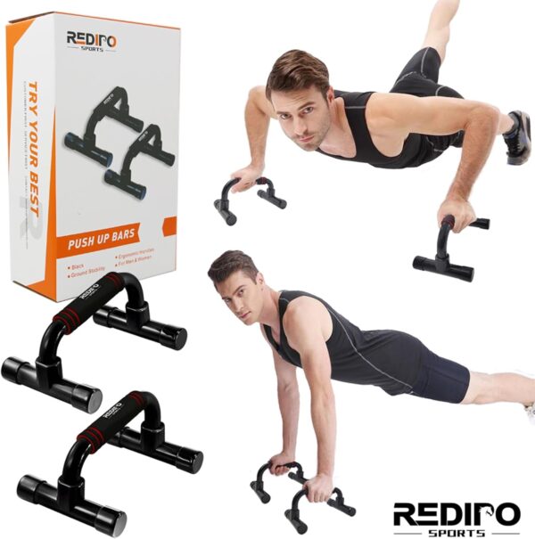 Push Up Bars Strength Training - Workout Stands With Ergonomic Push-up Bracket Board with Non-Slip Sturdy Structure Portable for Home Fitness Training, Push Up Stands Handle for Floor Workouts - Image 6