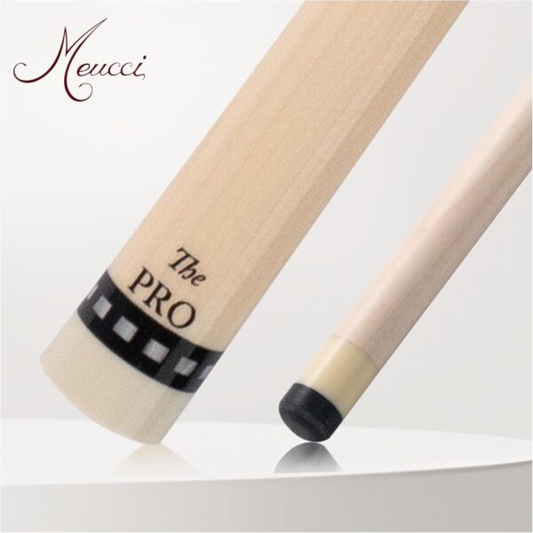 Meucci Pool Cue - Recession Buster 5, Black Accent - Pool Stick with Curly Maple Forearm, High Impact Cue Tips, Coated Irish Linen Wrap - 19 Oz Low Deflection Pool Cue Stick - Professional Cue Stick - Image 5