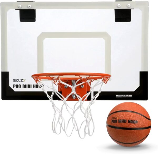 SKLZ Pro Mini Indoor Basketball Hoop - Over The Door – Portable - Great for Home, Dorms, Offices, and Gifts - Image 2