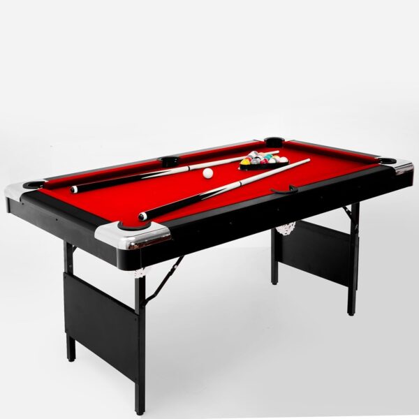 6 or 7 Ft Billiards Table, Portable Pool Table with Easy Folding for Storage, Pool Tables for Full Size with Billiard Complete Set of Accessories for Family Game Room, Basements or Garage - Image 7