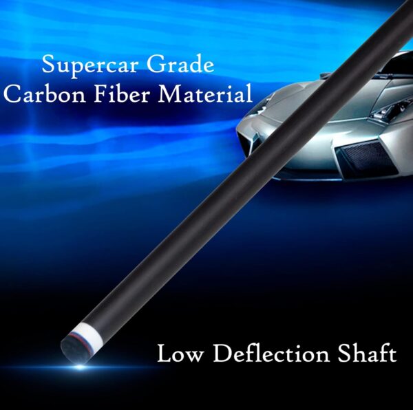 Carbon Fiber Pool Cue,11.8mm/12.5mm Low Deflection Cue Stick,Professional Pool Stick with Case - Image 5