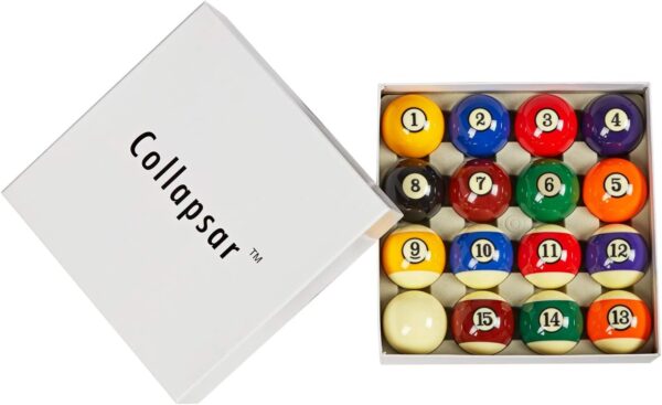 Collapsar AAA Grade Billiard Pool Ball Set,2-1/4" Regulation Size & Weight Full 16 Resin Balls(Several Styles Available) - Image 5