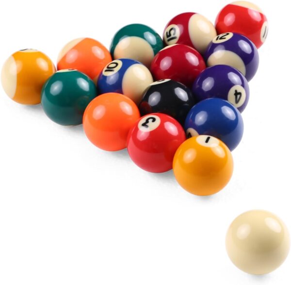 Billiard Ball Set, 25mm 32mm 38mm Polyester Resin Billiard Ball Snooker Ball Set for Kids Adults - Image 2