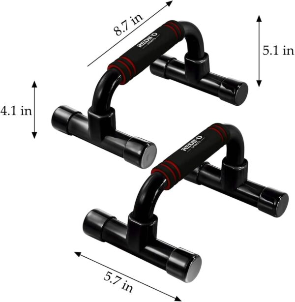 Push Up Bars Strength Training - Workout Stands With Ergonomic Push-up Bracket Board with Non-Slip Sturdy Structure Portable for Home Fitness Training, Push Up Stands Handle for Floor Workouts - Image 3