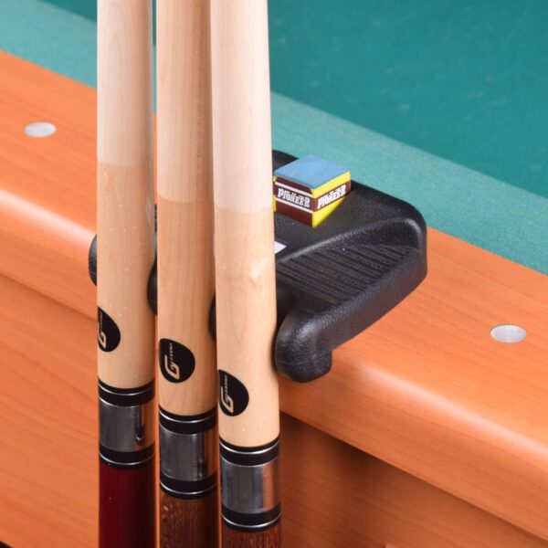 3 Holes Cue Holder, Weighted Pool cue Holder with 4pcs chalks, cue Sticks Holder - Image 7