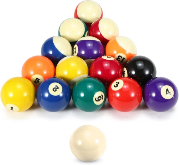 52.5mm Adult Billiard Ball P Ball Set Full Size American Standard Billiard Ball Set 16 Ball Durable Synthetic Resin P Ball - Image 2