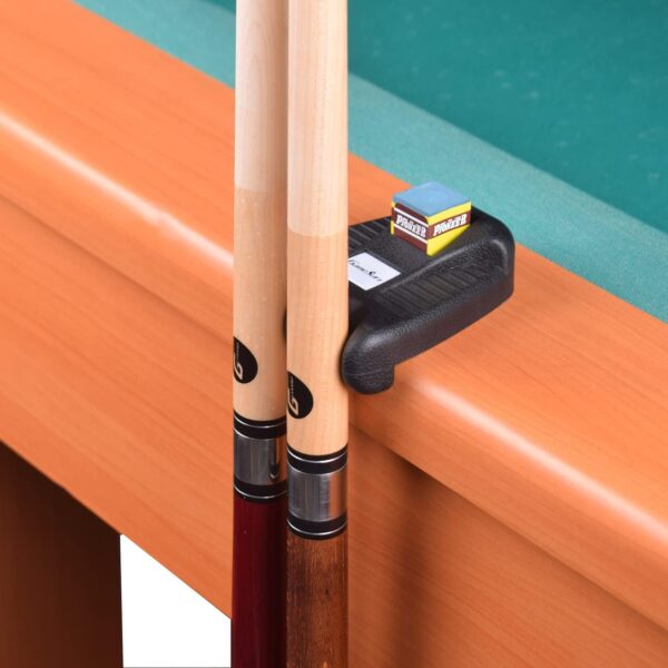 2 Holes Cue Holder, weighted pool cue holder with 4pcs chalks, cue sticks holder - Image 7