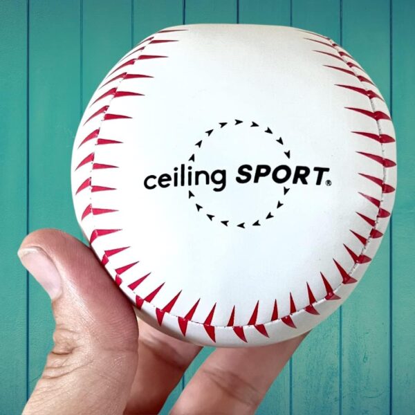 Ceiling Strike: Indoor Easy Catch Ceiling Baseball Kids Toy Game Training Equipment - Includes Soft Backboard/Net/Mitt and Two Mini Plush Baseballs (Gift Set) - Image 7