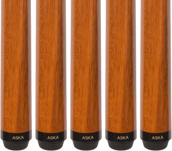 ASKA Set of SP1 Malaswood Sneaky Pete Billiard Pool Cue Sticks, 58" Hard Rock Canadian Maple, 13mm Hard Le Pro Tip, 5/16x18 Joint - Image 5