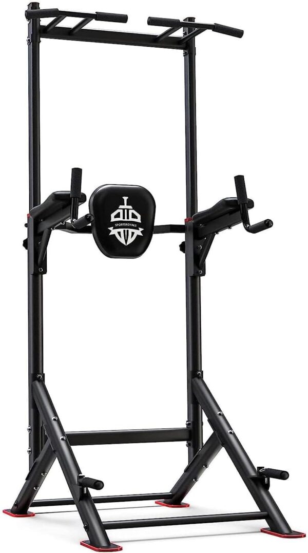 Sportsroyals Power Tower Pull Up Dip Station Assistive Trainer Multi-Function Home Gym Strength Training Fitness Equipment 440LBS - Image 2