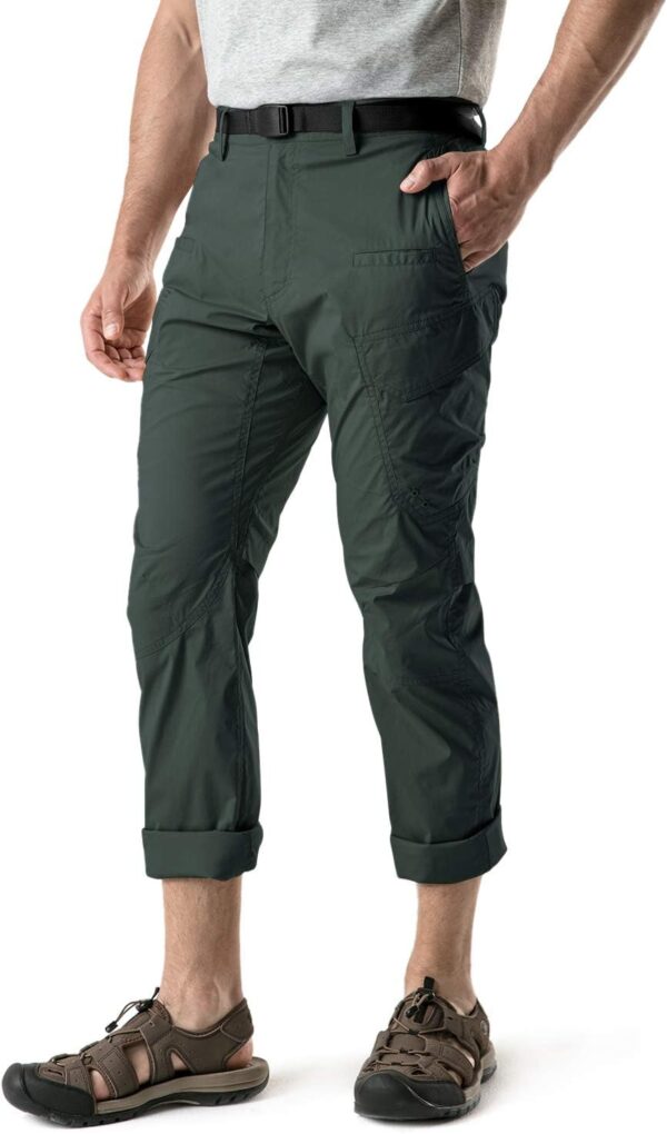 CQR Men's Quick Dry Tactical Pants, Water Resistant Outdoor Pants, Lightweight Stretch Cargo Work Hiking Pants - Image 4