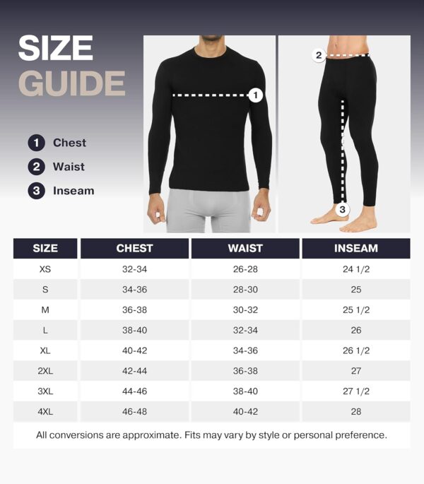 Thermajohn Long Johns Thermal Underwear for Men Fleece Lined Base Layer Set for Cold Weather - Image 6