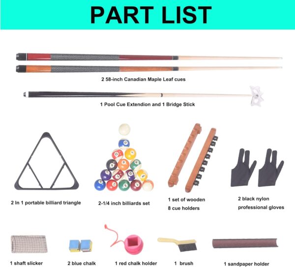 Billiard Accessory kit Set, Includes All Accessories for Billiards - Image 3