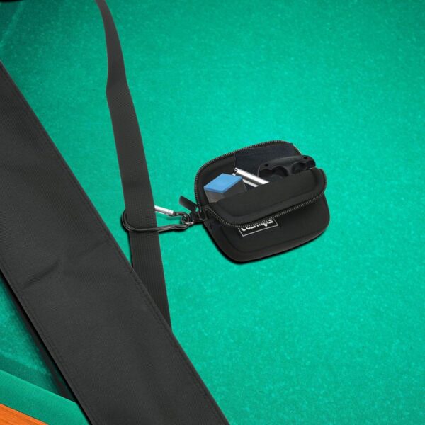 Cosmos Cue Stick Carrying Bag for 1/2 Billiard Stick Storage, 32 Inches Black Color, with Mini Zipper Storage Pouch - Image 6