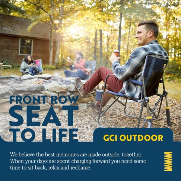 GCI Outdoor Freestyle Rocker Outdoor Rocking Chair with Beverage Holder - Image 7