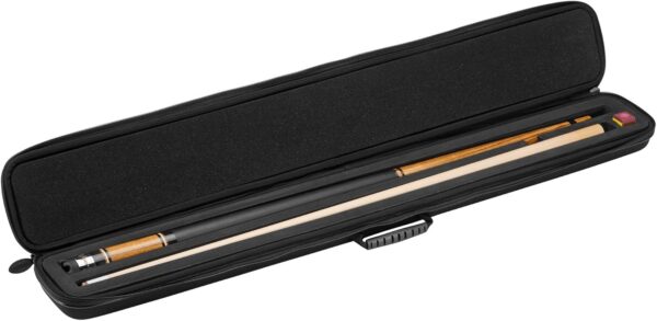 Parallax Billiard/Pool Cue Case 600D Oxford Heavyweight Polyester Fabric and Padded Interior, Holds 1 Complete 2-Piece Cue (1 Butt/1 Shaft) - Image 2