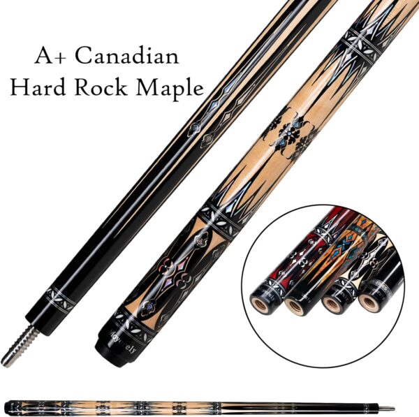 Carbon Fiber Pool Cue,11.8mm/12.5mm Low Deflection Cue Stick,Professional Pool Stick with Case - Image 9