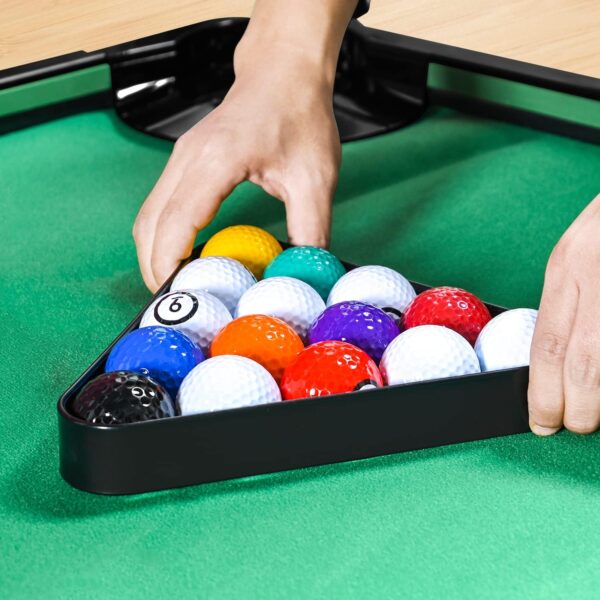 Golf Game -Combining Mini Pool Table & Golf - World’s Largest Putting Green Indoor，Putting Mat 108.2" L x 57.4" W，Golf Pool Indoor Family Game - Image 5