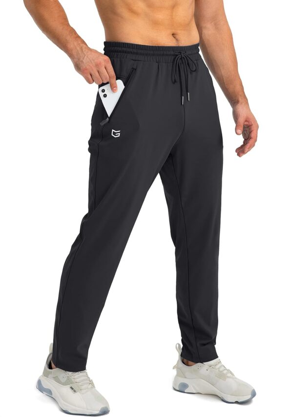 G Gradual Men's Sweatpants with Zipper Pockets Tapered Joggers for Men Athletic Pants for Workout, Jogging, Running - Image 2