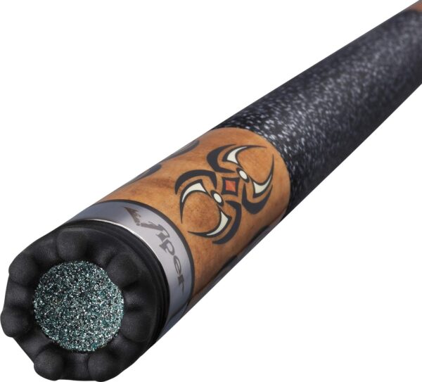 Viper Sinister 58" 2-Piece Billiard/Pool Cue, Natural Ash with Amber/Black Points - Image 5