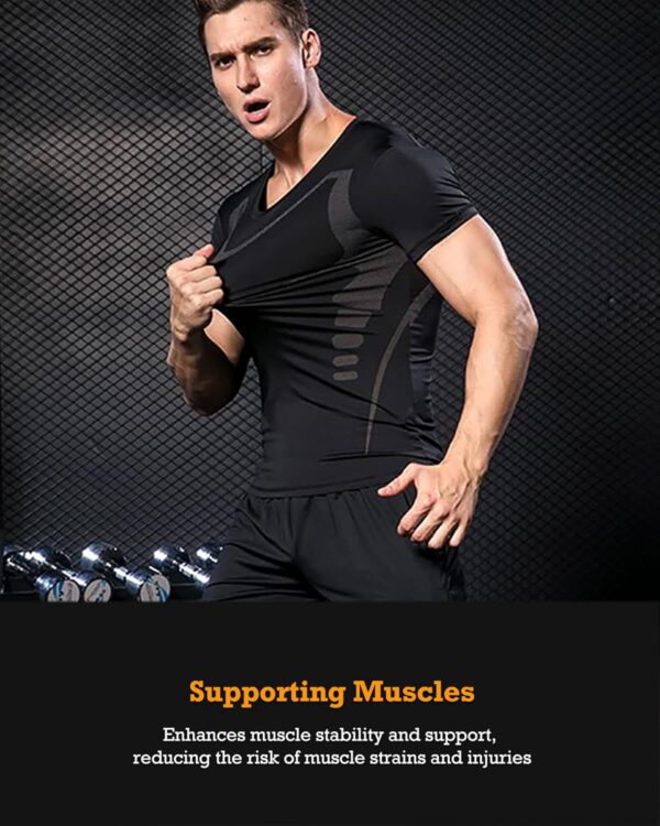 BOOMCOOL 5PCS Gym Clothes for Men Workout Sets - Image 5