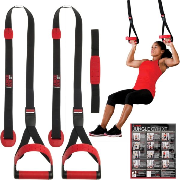 Lifeline Jungle Gym XT Body Weight Suspension Trainer System – Patented Split Anchor, Full-Body Workout, Lightweight Home Suspension Training Kit for Home Gym, Workout Equipment - Image 2